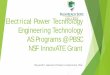 Electrical Power Technology Engineering Technology AS Programs …fewc.org/newwordpress/wp-content/uploads/2016/09/... ·  · 2016-09-20Electrical Power Technology Engineering Technology