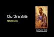 Church & State - Horizon Central | An Indianapolis church ... · PDF file1/11/2008 · Church & State 13:6-7 I have lived these last few years with the ... –Yusufu Turaki, Jos Theological