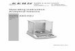 Operating instruction Analytical balance - KERN & · PDF fileThe balance will work through a check procedure. In addition, ABJ series balances carry out calibration using a fitted