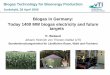 Biogas in Germany: Today 1400 MW biogas electricity and ... · PDF fileToday 1400 MW biogas electricity and future targets. ... type and technology. 11,67 7 4 3 2 2 1 9,18 7 1 3 2