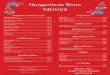 Hungarikum Bistro DRINKShungarikumbisztro.hu/uploaded_files/files/angol_itallap.pdf · Hungarian Specials (0,04 l) „Fütyülős” Apricot..... 990 Ft