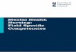 Mental Health Nursing - Nursing and Midwifery Council · PDF fileMental Health Nursing: Field Specific Competencies. ... patient and public safety and if tested in MCQ must be passed)