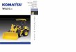 OADER - Komatsu Ltd. · PDF fileMin. turning radius Articulation angle: ... WA50-6 M INI W HEEL L OADER ROPS and canopy protect the operator from the elements. Rear dual-post ROPS,