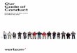 2017 Verizon Code of Conduct - Internet, Cable & · PDF fileThat’s why we have the Verizon Code of Conduct as a resource on ethical business ... course of your job. ... up to and