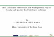 Title: Consumer Preferences and Willingness to Pay for ...eacea.ec.europa.eu/intra_acp_mobility/events/docs/...Methodology • The concept of consumer preference and willingness to
