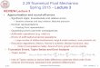 REVIEW Lecture 2 - MIT OpenCourseWare Numerical Fluid Mechanics PFJL Lecture 3, 11. Roots of Nonlinear Equations •Finding roots of equations (x | f (x) = 0) ubiquitous in engineering
