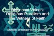 Dissonant Voices: Religious Pluralism and the Witness of · PDF fileDissonant Voices: Religious Pluralism and the Witness of Faith Statistics on Religion in New Zealand Prepared by