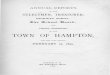 OF THE TOWN OF HAMPTON, THE TOWN OF HAMPTON, FOR THE YEAR ENDING FEBRUARY 15, 1895 . EXETER, N. II. : ... Town of Greenland, use of road machine…