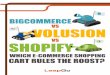 BIGCOMMERCE VS VOLUSION VS SHOPIFY - · PDF fileBIGCOMMERCE VS VOLUSION VS SHOPIFY: ... is included such as a domain name, ... when choosing an e-commerce program is Search Engine