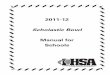 Manual for Schools - ihsa. · PDF fileScholastic Bowl Manual for Schools ... Peoria Civic Center Map and Map of Peoria ... Score Sheets