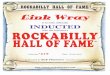 is hereby officially INDUCTED ROCK HALL OF FAME HALL OF FAME ® Link Wray is hereby officially INDUCTED ROCKinto thAe InterBnet’s ILLY HALL OF FAME 