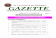 The University of the Philippines GAZETTEiskwiki.upd.edu.ph/archives/gazette/2014/1295-Gazette-edited.pdf · The University of the Philippines ... Assistance in the Form of Housing