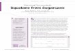 Deriving Renewable Squalane from Sugarcane - · PDF fileVol. 129, No. 6 ulugu 21 Cosetics Toiletries againe squalane products important for its safe use in cosmetics. Differences between