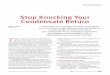 Stop Knocking Your Condensate Return - AIChE · PDF fileStop Knocking Your Condensate Return ... However, in a condensate return system, steam is usually the inducer. Hence, hammer