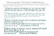 Monogram Wizard · PDF fileMonogram Wizard Alphabets AdFirst ArtFlow Atilla Block All the characters available in each particular font, as well as what the alphabet looks like, is