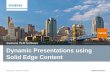 Siemens PLM Software Dynamic Presentations using Solid Edge Content€¦ ·  · 2018-01-05Dynamic Presentations using Solid Edge Content Siemens PLM Software #SEU15. ... Save the