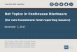 SME: Hot Topics in Continuous Disclosure - osc.gov.on.ca · 07/12/2017 · The OSC SME Institute Hot Topics in Continuous Disclosure ... •Demystify disclosure requirements so issuers