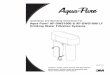 Installation and Operating Instructions For Aqua … and Operating Instructions For ... • On plastic fittings, never use pipe sealant or pipe dope. Use thread sealing tape only