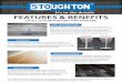 It’s in the details FEATURES & BENEFITS & BENEFITS It’s in the details Stoughton Trailers is one of the only dry van manufacturers to offer a “Dual Tensioned” roof. The dual