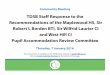 TDSB Staff Response to the Recommendations of the ... Staff Response to the Recommendations of the Maplewood HS, Sir Robert L Borden BTI, Sir Wilfrid Laurier CI and West Hill CI Pupil