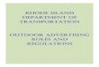 RHODE ISLAND DEPARTMENT OF   of rhode island and providence plantations rhode island department of transportation outdoor advertising rules and regulations table of contents