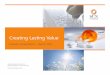Creating Lasting Value - SUN Pharma Presentation - March... · Creating Lasting Value ... R&D, Manufacturing 6 Corporate Governance 7 Financials –P&L, Balance Sheet, ... Cipla Dr