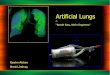 Artificial Lungs - McMaster Universityibruce/courses/EE3BA3_2010/EE3BA3_2008...Alveolar sacs rich in O 2 ... Pneumothorax: Lungs collapse, ... artificial lungs, capable of being worn