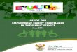 Guide for employment equity in the public ... - the dpsa for employment... · Introduction . 3. Vision and Mission 4. Definition of Employment Equity Compliance . BROAD REPRESENTATION