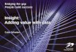 Insight: Adding value with data - The Forum Seminar... · 2014 Introduction –Insight: Adding value with data Customer Experience Management –Niall Gallacher, Qlik The 2015 Insight