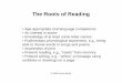 The Roots of Reading - TheSmartieZone · The Roots of Reading ... Children Respond to Pictures and Ideas from Text Guided Reading ... Cause & Effect ~ Recognition of the relationship