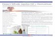 KEY BENEFITS WHAT ARE DW JOJOBA OIL + DERIVATIVES… · WHAT ARE DW JOJOBA OIL + DERIVATIVES? ... applications – including skin care, hair care, color cosmetics, cleansers, sun