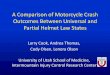 A Comparison of Motorcycle Crash Outcomes Between ...c.ymcdn.com/sites/ · A Comparison of Motorcycle Crash Outcomes Between Universal and ... Intermountain Injury Control Research