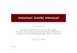 Internal Audit Manual - First Nations · Internal Audit Manual . Version 1.0 . ... guidance, tools and ... Section Description 6.0. Applying Internal Audit Tools and Techniques 