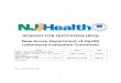 REQUEST FOR QUOTATION (RFQ) New Jersey Department of Health Laboratory Evaluation ...nj.gov/health/mgmt/documents/rfq/RFQ_Lab_Evaluation... ·  · 2017-12-22New Jersey Department