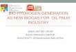 BIO-HYDROGEN GENERATION AS NEW BIOGAS … GENERATION AS NEW BIOGAS FOR OIL PALM INDUSTRY ... Why Biohydrogen at Oil Palm Mill . ... 3-phase decanter POME