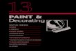 PAINT & Decorating - NRHA · Low-emissivity interior paint can lower ... Latex and oil-based house paints are for- ... PAINT & DECORATING AEROSOLS WOOD FINISHES
