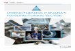 STRENGTHENING CANADA’S MANUFACTURING … · This publication is available online at  ... PROTECTING THE MANUFACTURING SECTOR ... 5 CHAPTER 2 OPENING 