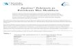 Epolene Polymers as Petroleum Wax Modifiers - NYSE: … · Epolene® Polymers as Petroleum Wax Modifiers ... These features suggest its use as a modifier for petroleum waxes to increase