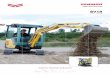 MINI-excavator - Ammann · HIGH PERFORMANCE Based on our unique experience and expertise, Yanmar technology ensures excellent performance while respecting the …