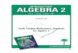 South Carolina Mathematics Standards for Algebra 2 - …€¦ ·  · 2002-04-30South Carolina Mathematics Standards for Algebra 2 correlated to the 5/2002 ... chapter. • A number