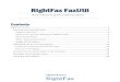 OpenText RightFax FaxUtil · OpenText RightFax FaxUtil | 3 Creating and Send ing Faxes Create a New Fax RightFax FaxUtil can be used to create new faxes with a variety of attachments