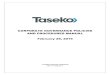CORPORATE GOVERNANCE POLICIES AND PROCEDURES MANUAL ... · corporate governance policies and procedures manual february 29, 2016 taseko mines limited (the “company”)