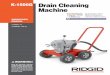K-1500G Drain Cleaning Machine - Test Equipment Depot€¦ ·  · 2014-08-14Reverse Operation ... K-1500G Drain Cleaning Machine. ... control. • Keep the engine at least one meter