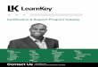 Certification & Support Program Catalog - LearnKey a student is referred to LearnKey, they experience much more than just our online courseware. They get a full support system to help