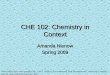 CHE 102: Chemistry in Context - Gustavus Adolphus Collegehomepages.gac.edu/~anienow/CHE-102/Lectures/CH01_Revised.pdf · CHE 102: Chemistry in Context ... Nitrous Oxide (N 2O) 0.5