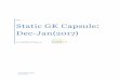 Static GK Capsule: Dec-Jan(2017) gk capsules dec- jan 2017.pdfSociety for Blood Transfusion ... Static GK Capsule: Dec-Jan(2017) ... Heroes Award Bibhuti Lahkar(Indian ecologist and