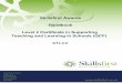 Skillsfirst Awards Handbook Level 2 Certificate in ... · 2.3 Enquiries and information sources 3 ... 4.2 Recognised prior learning ... The Level 2 Certificate in Supporting Teaching