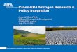 Cross-EPA Nitrogen Research & Policy Integration€¦ · Discussion Topics •SAB’s recommendations to EPA for science-policy integration to achieve nitrogen loading reductions