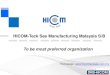 HICOM-Teck See Manufacturing Malaysia S/B To be most ... · HICOM-Teck See Manufacturing Malaysia S/B ... Company’s vision, Mission and Shared Values To be most preferred organization