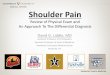 Shoulder Pain - Internal Medicine · Vanderbilt Sports Medicine Shoulder Pain ... Assistant Professor of Orthopedics Assistant Professor of Internal Medicine ...  
